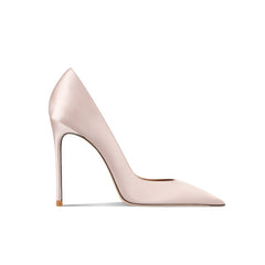 Classy Stiletto Leather Pumps High Heels