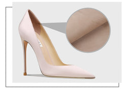 Classy Stiletto Leather Pumps High Heels
