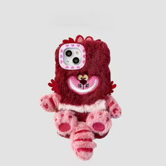Cute 3D Fluffy Cartoon Cat Phone Case Cover