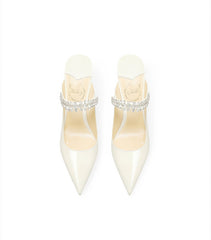 Diamante Decor Open Back Cut Out Heels