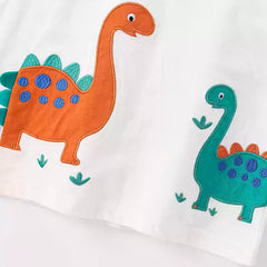Dinosaur Applique Long-Sleeve T-Shirt