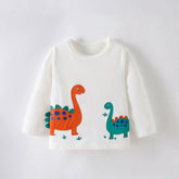 Dinosaur Applique Long-Sleeve T-Shirt