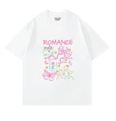 Dreamy "ROMANCE" Fairytale Graphic Casual Top