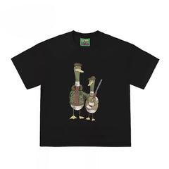 Duck Hunters Graphic Tee with Funny Animal Print