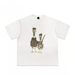 Duck Hunters Graphic Tee with Funny Animal Print