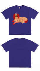 Funky Graphic T-Shirt with Abstract Dog Print