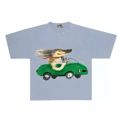 Funny Dog Driving Car Graphic T-Shirt