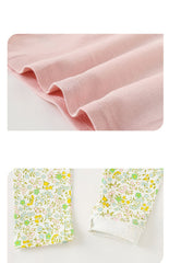Girls' Rabbit T-Shirt with Floral Leggings Set
