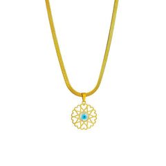 Heart Eye Shape Pendant Necklace
