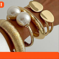 Hinged Metal Cuff Bracelet