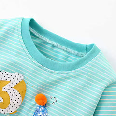 Jumping Meters Toddler 3rd Birthday Animal Tee