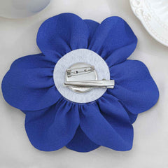 Large Fabric Rose Camellia Flower Brooch