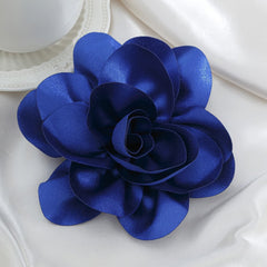 Large Fabric Rose Camellia Flower Brooch