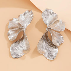 Large Statement Petal Drop Earrings