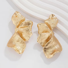 Large Statement Petal Drop Earrings