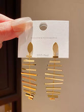 Layered Horizontal Bar Drop Earrings
