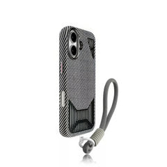 Funda de cuero con diseño antigolpes y disipación de calor para iPhone