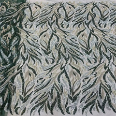 Luxurious African French Lace Sequin Detail Fabric X8VIT