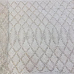 Lujosa tela africana de encaje francés con detalle de lentejuelas Q9L5M