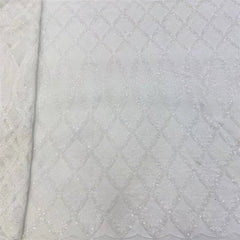 Lujosa tela africana de encaje francés con detalle de lentejuelas Q9L5M