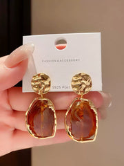 Luxurious Elegant Vintage Inspired Asymmetrical Drop Earrings
