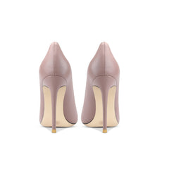 Zapatos de tacón de cuero de lujo con hebilla Malory adornada