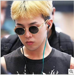 Mirror Lens Round Sunglasses