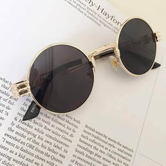 Mirror Lens Round Sunglasses