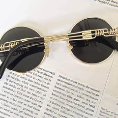 Mirror Lens Round Sunglasses