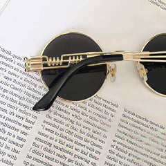 Mirror Lens Round Sunglasses