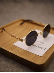 Mirror Lens Round Sunglasses