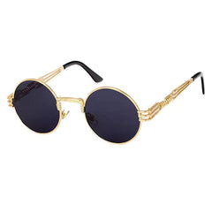 Mirror Lens Round Sunglasses