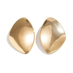 Oversized Abstract Geometric Stud Earrings