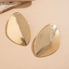 Oversized Abstract Geometric Stud Earrings