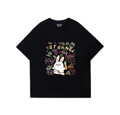 Pink Bunny Love Oversized T-Shirt