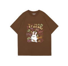 Pink Bunny Love Oversized T-Shirt