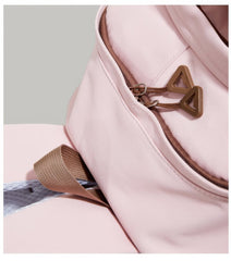 Pink and Brown Bear Peek-a-Boo Plush Pocket Schoolbag