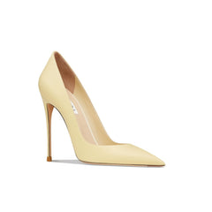 Pointed Toe High Heel Leather Pumps