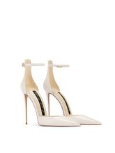 Pointed-Toe Stiletto Heels with Ankle Strap