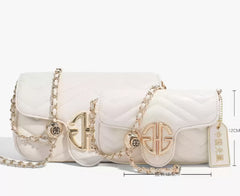Quilted Crossbody Envelope Shape Handbag