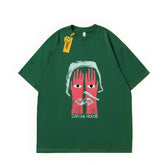 Quirky Creature Graphic Print Oversized Casual Tee