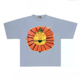 Quirky Graphic Tee with Abstract Lion Design Print