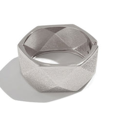 Sculptural Wide Hinge Cuff Bracelets