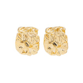 Statement Nugget Textured Stud Earrings