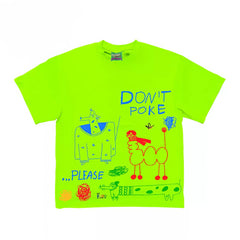 Streetwear Graphic Tee with Abstract Animal Print