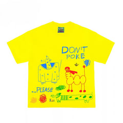 Streetwear Graphic Tee with Abstract Animal Print