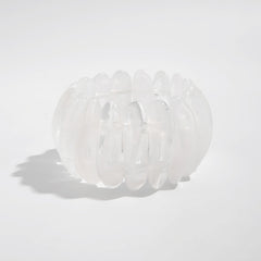 Swirled Resin Pebble Stretch Bracelet