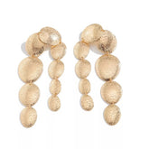 Textured Multi-Disc Drop Earrings