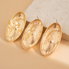 Textured Oval Pearl Jewelry Set