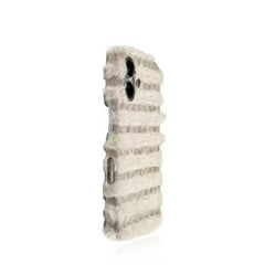 Funda para iPhone de lujo con textura de lana de tweed tejida a mano